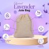 Allextreme Hanging Wood Jute Bag Car Perfume Scent - Lyrical Lavender Fragrance for 30 Days Diffuser Interior Car-Accessories Air Freshener with Essential Oil Aroma (Set of 1, 40g)