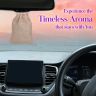 Allextreme Hanging Wood Jute Bag Car Perfume Scent - Lyrical Lavender Fragrance for 30 Days Diffuser Interior Car-Accessories Air Freshener with Essential Oil Aroma (Set of 1, 40g)