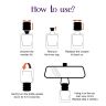 Allextreme Hanging Car Perfume Pods Diffuser Scent - Lyrical Lavender Fragrance for 45 Days Interior Car-Accessories Air Freshener with Essential Oil Aroma (Set of 1, 10 ml)