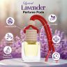 Allextreme Hanging Car Perfume Pods Diffuser Scent - Lyrical Lavender Fragrance for 45 Days Interior Car-Accessories Air Freshener with Essential Oil Aroma (Set of 1, 10 ml)