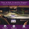 Allextreme Dashboard Wood Car Perfume Diffuser Scent - Lyrical Lavender Fragrance for 30 Days Interior Car-Accessories Air Freshener with Essential Oil Aroma (Set of 1, 40 g)