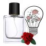 Allextreme Hanging Car Perfume Spray with Card Scent - Rare Rose Fragrance 600 Sprays for 90 days Air Freshener Interior Diffuser Car-Accessories Essential Oil Aroma (Set of 1, 50ml)