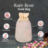 Allextreme Hanging Husk Bag Car Perfume Scent - Rare Rose Fragrance for 30 Days Air Freshener Interior Car-Accessories with Diffuser Essential Oil Aroma Grains and Flakes (Set of 1, 50g)