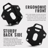 Allextreme Bike Side Stand Extender Motorcycle Kickstand Pad Enlarger Base Compact Strong & Durable Support Plate Compatible with Himalayan (Pack of 1, Black)