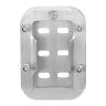 Allextreme Bike Side Stand Extender Motorcycle Kickstand Pad Enlarger Base Compact Strong & Durable Support Plate Compatible with Interceptor (Pack of 1, Silver)