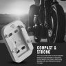 Allextreme Bike Side Stand Extender Motorcycle Kickstand Pad Enlarger Base Compact Strong & Durable Support Plate Compatible with Interceptor (Pack of 1, Silver)