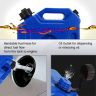 Allextreme 5L Jerry Can 1.3 Gallon Temperature Resistant UTV Gas Cans with Spout System and Lock Antistatic Portable Fuel Container for Bike ATV Car (Blue, Pack of 1)