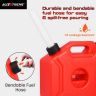 Allextreme 5L Jerry Can 1.3 Gallon Temperature Resistant UTV Gas Cans with Spout System and Lock Antistatic Portable Fuel Container for Bike ATV Car (Red, Pack of 1)