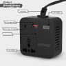 AllExtreme 150W Car Power Inverter 12-24 DC to 110V AC Laptop Charger with Cigarette Lighter Universal Outlet Smart LED Digital Display Type C Socket 5V 2.4A USB1 & QC3.0 + 5V 2.4A USB2 (Black, 1Pc)