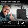AllExtreme 150W Car Power Inverter 12-24 DC to 110V AC Laptop Charger with Cigarette Lighter Universal Outlet Smart LED Digital Display Type C Socket 5V 2.4A USB1 & QC3.0 + 5V 2.4A USB2 (Black, 1Pc)
