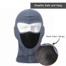 Allextreme Arm Sleeves and Balaclava Combo Hand UV Protection Cover & Riding Full Face Mask Set for Men Women Cycling Biking Outdoor Use (1 Pair Arm Sleeves & Balaclava- Dark Grey)