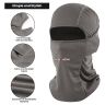 Allextreme Arm Sleeves and Balaclava Combo Hand UV Protection Cover & Riding Full Face Mask Set for Men Women Cycling Biking Outdoor Use (1 Pair Arm Sleeves & Balaclava-Grey)
