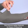 Allextreme Arm Sleeves and Balaclava Combo Hand UV Protection Cover & Riding Full Face Mask Set for Men Women Cycling Biking Outdoor Use (1 Pair Arm Sleeves & Balaclava-Grey)