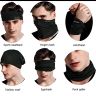 Allextreme Arm Sleeves and Neck Gaiter Combo Hand UV Protection Cover & Bandana Face Mask Set for Men Women Cycling Biking Outdoor Use (1 Pair Arm Sleeves & Neck Gaiter-Black)