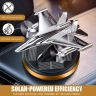 AllExtreme Solar Powered Car Perfume Diffuser Aeroplane Glider Design Auto Rotation Air Freshener Aromatherapy with Perfumed Liquid for Dashboard (Silver, Cologne Fragrance, Pack of 1)