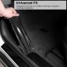 AllExtreme 5m Car Door Edge Entry Guard Universal Sill Strip Trim Edge Protection Film Scratch Cover Protector Hood Sticker- Black