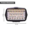 Allextreme 30W LED Fog Lamp 9-85V DC Power 3000 Lm High Brightness Bar Lights External Spotlight with Mounting Bracket Universal Fit for All Cars and Bikes (Cool White/Red, Pack of 1)