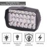 Allextreme 30W LED Fog Lamp 9-85V DC Power 3000 Lm High Brightness Bar Lights External Spotlight with Mounting Bracket Universal Fit for All Cars and Bikes (Cool White/Red, Pack of 1)