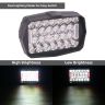 Allextreme 30W LED Fog Lamp 9-85V DC Power 3000 Lm High Brightness Bar Lights External Spotlight with Mounting Bracket Universal Fit for All Cars and Bikes (Cool White/Red, Pack of 1)