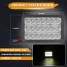 Allextreme 24W LED Fog Lamp 9-85V DC Power 6000 Lm High Brightness Bar Lights External Spotlight with Mounting Bracket Universal Fit for All Cars and Bikes (White, Pack of 1)