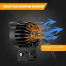 Allextreme 20W LED Fog Lamp IP68 12V-60V DC Power High Brightness Owl Shaped Projector Lights Auxiliary Spotlight with Mounting Bracket Universal Fit for All Cars and Bikes (Yellow/Cool White, Pcs 1)