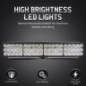 Allextreme 24W LED Fog Lamp 9-85V DC Power 9000 Lm High Brightness Bar Lights External Spotlight with Mounting Bracket Universal Fit for All Cars and Bikes (Yellow/Warm White, Pack of 1)