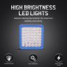 Allextreme 42W LED Fog Lamp 9-85V DC Power 7000 Lm High Brightness Bar Lights External Spotlight with Mounting Bracket Universal Fit for All Cars and Bikes (Warm White/Yellow, Pack of 1)