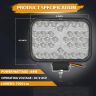 Allextreme 64W LED Fog Lamp 9-85V DC Power 7000 Lm High Brightness Bar Lights External Spotlight with Mounting Bracket Universal Fit for All Cars and Bikes (Yellow/Warm White, Pack of 1)