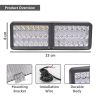 Allextreme 24W 9-85V DC Power 7000 Lm High Brightness LED Fog Lamp Bar Lights External Spotlight with Mounting Bracket Universal Fit for All Cars and Bikes (Cool White, Pack of 1)