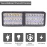 Allextreme 24W 9-85V DC Power 7000 Lm High Brightness LED Fog Lamp Bar Lights External Spotlight with Mounting Bracket Universal Fit for All Cars and Bikes (Cool White, Pack of 1)