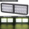 Allextreme 24W 9-85V DC Power 7000 Lm High Brightness LED Fog Lamp Bar Lights External Spotlight with Mounting Bracket Universal Fit for All Cars and Bikes (Cool White, Pack of 1)
