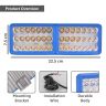 Allextreme 24W LED Fog Light DC 9-85V 7000Lm High Brightness 3000-5000K Color Temperature Universal 42 Beads Spotlights For All Car Bike Motorcycle Scooty (1Pc, Warm White/Yellow)