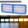 Allextreme 24W LED Fog Light DC 9-85V 7000Lm High Brightness 3000-5000K Color Temperature Universal 42 Beads Spotlights For All Car Bike Motorcycle Scooty (1Pc, Warm White/Yellow)