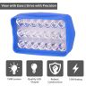 Allextreme 15W LED Fog Light DC 12V 1500Lm High Brightness 3000-7000K Color Temperature Universal 21 Beads Spotlights For All Car Bike Motorcycle Scooty (1Pc, Yellow & White)