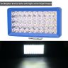 Allextreme 24W LED Fog Light 7000Lm High Brightness DC 9-85V 40 Beads 3 Modes 3000K-5000K Color Temperature Spotlights Universal For All Car Bike Motorcycle Scooty (1Pc, Yellow & White)