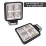 Allextreme 24W 9-85V DC Power 7000 Lm High Brightness LED Fog Lamp Bar Lights External Spotlight with Mounting Bracket Universal Fit for All Cars and Bikes (Warm White/Yellow, Pack of 1)