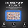 Allextreme Fog Lamp 30W 9-85V DC Power 6000 Lm High Brightness LED Bar Lights with Mounting Bracket Universal Fit for All Cars and Bikes (Warm White/Cool White, Pack of 1)