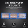 Allextreme 90W LED Fog Lamp 9-85V DC Power 9000 Lm High Brightness Bar Lights External Spotlight with Mounting Bracket Universal Fit for All Cars and Bikes (Yellow/Warm White, Pack of 1)