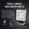Allextreme Fog Lamp 24W 9-85V DC Power 7000 Lm High Brightness LED Bar Lights with Mounting Bracket Universal Fit for All Cars and Bikes (Warm White/Cool White, Pack of 1)