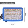 Allextreme 24W 9-85V DC Power 6000 Lm High Brightness LED Fog Lamp Bar Lights External Spotlight with Mounting Bracket Universal Fit for All Cars and Bikes (Warm White/Cool White, Pack of 1)