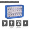 Allextreme 24W 9-85V DC Power 6000 Lm High Brightness LED Fog Lamp Bar Lights External Spotlight with Mounting Bracket Universal Fit for All Cars and Bikes (Warm White/Cool White, Pack of 1)