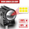 Allextreme 15W LED Fog Light 80V High Brightness Three Colour Spotlights with Projector Lens Universal Headlight For All Car Bike Motorcycle Scooty (Pack of 2, Yellow/White/Red)