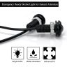 Allextreme 12W LED Eagle Eye Lamp 6000K Daytime Running Light Strobe Lamps with Flashing Handle Lights for Bikes Motorcycles Cars SUVs and Trucks (Red & Blue, Pack of 1)
