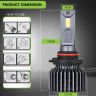 Allextreme Hyperdrive 9005/9012 200W LED Headlight Conversion Kit 22000LM Ultra Bright Beam IP68 Waterproof Fog Light Chip 4300K Easy Install Car Headlamp Bulbs for Automobiles (2Pcs, Warm Yellow)