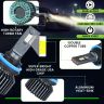 Allextreme Hyperdrive H8/H11 200W LED Headlight Conversion Kit 22000LM Ultra Bright Beam IP68 Waterproof Fog Light Chip 4300K Easy Install Car Headlamp Bulbs for Automobiles (2Pcs, Warm Yellow)