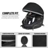 AllExtreme Full Face Helmet Bag Large Capacity Lightweight Bikers Headwear Bluetooth Devices & Accessories Storage Bags with Removable Strap & Pocket for Motorcycle Bike Riding (1Pc, Black)