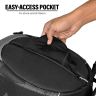 AllExtreme Full Face Helmet Bag Large Capacity Lightweight Bikers Headwear Bluetooth Devices & Accessories Storage Bags with Removable Strap & Pocket for Motorcycle Bike Riding (1Pc, Black)