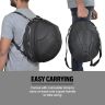 AllExtreme Full Face Helmet Bag Large Capacity Lightweight Bikers Headwear Bluetooth Devices & Accessories Storage Bags with Removable Strap & Pocket for Motorcycle Bike Riding (1Pc, Black)