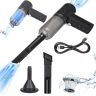 Allextreme 3IN1 Portable Car Vacuum Cleaner with Blower USB Rechargeable Wireless Handheld Car Vacuum Cleaner Traveling, Camping Reusable,Portable,Rechargeable Vacuum with Blower (1 Set)