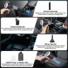 Allextreme 3IN1 Portable Car Vacuum Cleaner with Blower USB Rechargeable Wireless Handheld Car Vacuum Cleaner Traveling, Camping Reusable,Portable,Rechargeable Vacuum with Blower (1 Set)